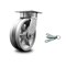 Service Caster 6 Inch Kingpinless V Groove Semi Steel Poly Wheel Swivel Caster with Swivel Lock SCC-KP30S620-VGR-BSL - alternate 1
